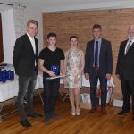 Überreichung des Sporttalents an Paul Martel (Zweiter von links)