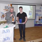 Paul Martel mit BLSV-Kreisvorsitzenden Otto Baumann