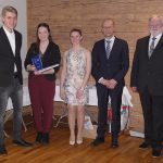 Überreichung des Sporttalents an Franziska Reiner (Zweite von links)